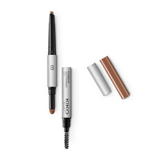 Kulmupliiats Kiko Milano Eyebrow Multitasker 3-in-1, 03 Brunettes цена и информация | Карандаши, краска для бровей | kaup24.ee