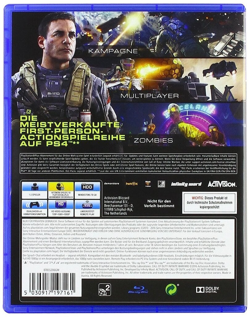 Компьютерная игра Call of Duty: Infinite Warfare - Standard Edition -  [PlayStation 4] цена | kaup24.ee