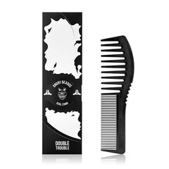 Kahe kammiga habemekamm hind ja info | Juukseharjad, kammid, juuksuri käärid | kaup24.ee