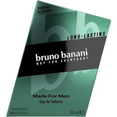 Bruno Banani Made For Men EDT meestele 30 ml hind ja info | Meeste parfüümid | kaup24.ee