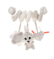 Спиральная погремушка из плюша - кролик цена и информация | Игрушки для малышей | kaup24.ee