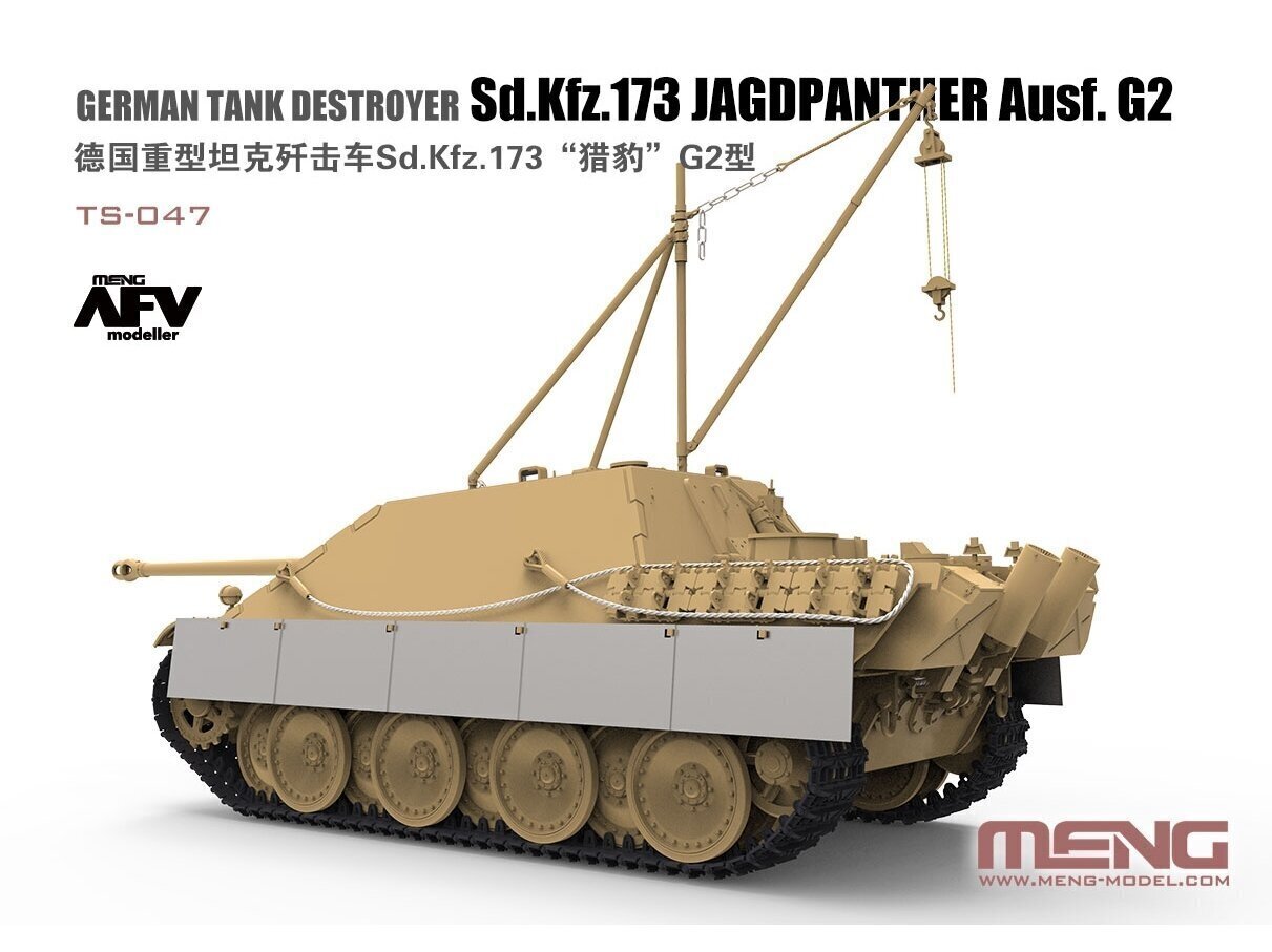 Meng Model - German Tank Destroyer Sd.Kfz. 173 Jagdpanther Ausf. G2, 1/35, TS-047 hind ja info | Klotsid ja konstruktorid | kaup24.ee