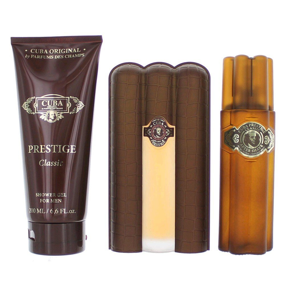 Komplekt Cuba Original Cuba Prestige Classic: EDT meestele 90 ml + dušigeel 200 ml + habemeajamisjärgne losjoon 100 ml цена и информация | Meeste parfüümid | kaup24.ee