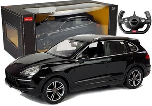 Автомобиль с дистанционным управлением - Porsche Cayenne Turbo, черный цена и информация | Игрушки для мальчиков | kaup24.ee