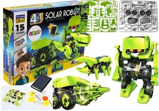Teaduskomplekt - transformeeruv päikeserobot, 4in1 hind ja info | Arendavad mänguasjad | kaup24.ee