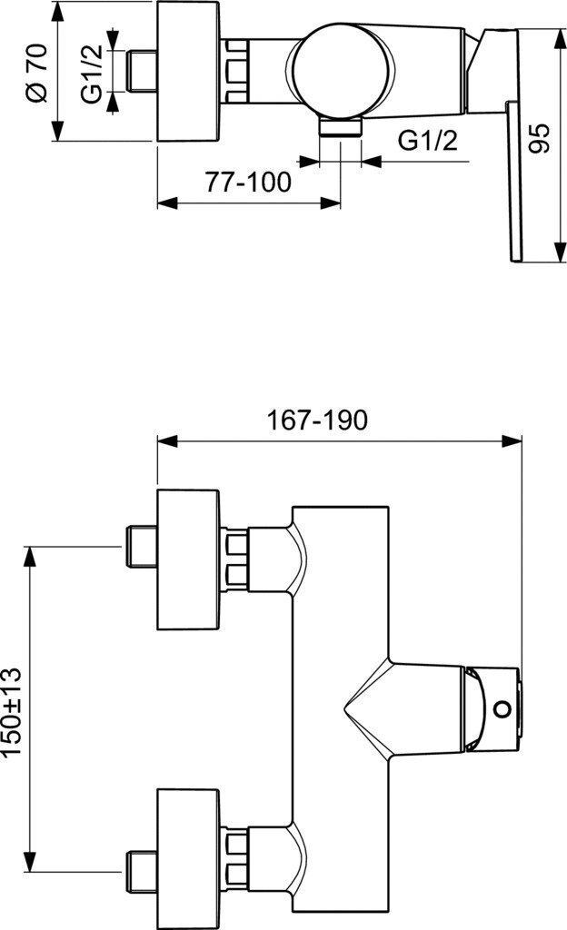 Dušisegisti Ideal Standard Gio hind ja info | Vannitoa segistid | kaup24.ee