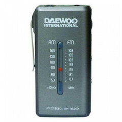 Радиотранзистор Daewoo DRP-9 AM FM Чёрный цена и информация | Радиоприемники и будильники | kaup24.ee