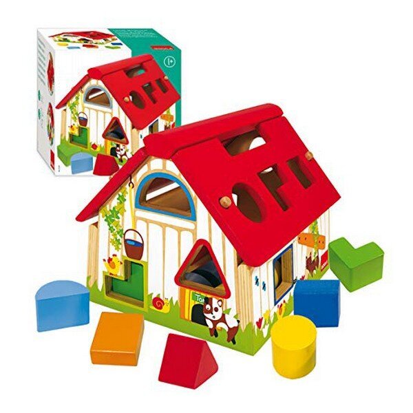 Geomeetriliste kujunditega puitmaja Goula 55220 hind ja info | Imikute mänguasjad | kaup24.ee