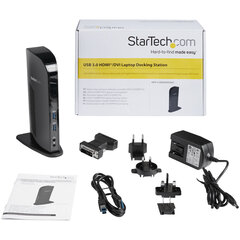 USB-разветвитель Startech DK30CH2DPPDU цена и информация | Адаптеры и USB-hub | kaup24.ee