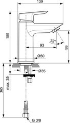 Valamusegisti Ideal Standard Tesi, kroomitud, A6559AA цена и информация | Смесители | kaup24.ee