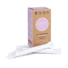 Tampoonid Ginger Organic tampons aplikaatoriga, 14 tk hind ja info | Tampoonid, hügieenisidemed, menstruaalanumad | kaup24.ee