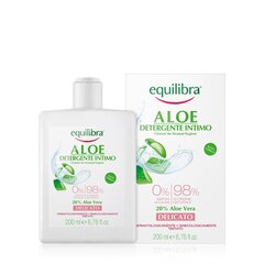 Õrn intiimpesuvahend Equilibra Aloe Gentle Cleanser Aloe Vera, 200ml цена и информация | Средства для интимной гигиены | kaup24.ee