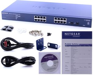 Netgear GS716T-300EUS цена и информация | Маршрутизаторы (роутеры) | kaup24.ee