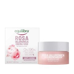 Восстанавливающий крем Equilibra Rosa Regenerating Anti-Aging с гиалуроновой кислотой, 50мл цена и информация | Кремы для лица | kaup24.ee