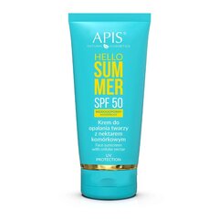 Водостойкий крем для лица с SPF50 Apis Hello Summer Sunscreen Face, 50мл цена и информация | Кремы от загара | kaup24.ee