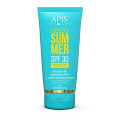 Veekindel keha päikesekreem kakaovõiga Apis Hello Summer Sunscreen Body Lotion SPF30, 200ml hind ja info | Päikesekreemid | kaup24.ee