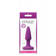 Анальная пробка Colours Pleasures Mini Plug, фиолетовая цена и информация | Анальные игрушки | kaup24.ee