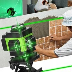 Lasernivoomõõtur, 16 laserjoont, 360 3D 25 m hind ja info | Käsitööriistad | kaup24.ee
