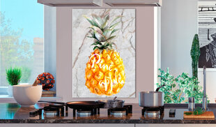 Pilt - Pineapple and Marble (1 Part) Vertical 60x90 cm hind ja info | Seinapildid | kaup24.ee