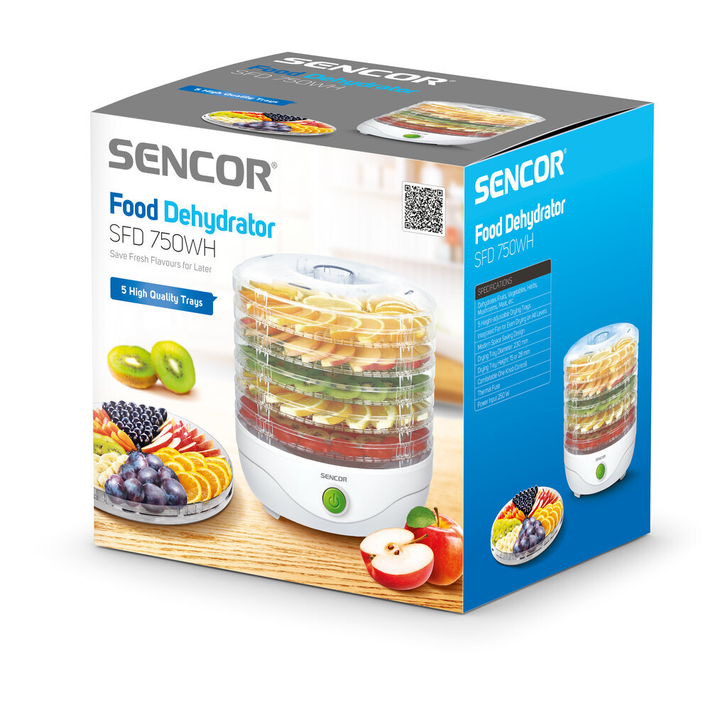 Sencor SFD 750WH hind ja info | Toidukuivatid | kaup24.ee