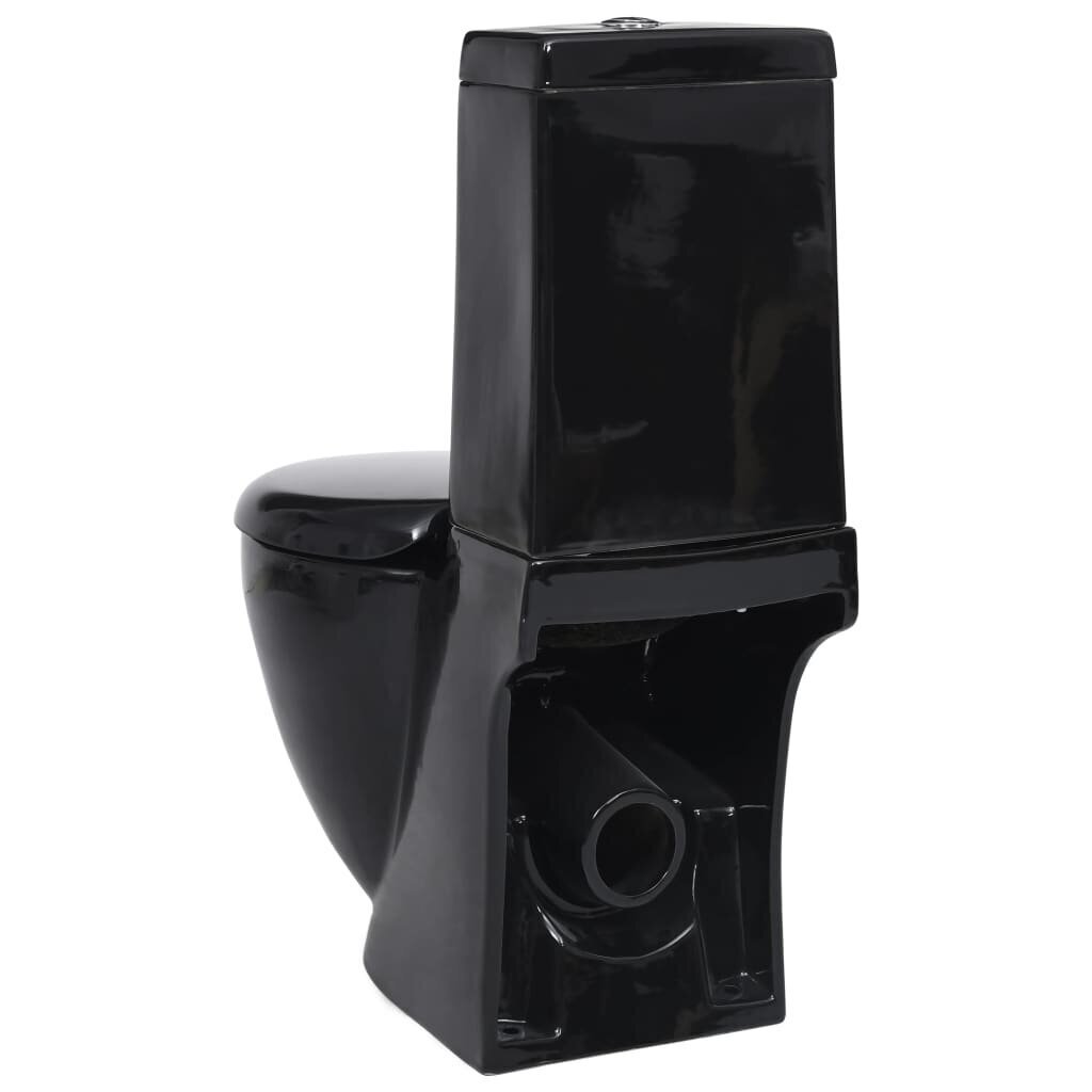 Kandilise paagiga keraamiline WC pott must hind ja info | WС-potid | kaup24.ee