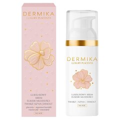 Роскошный крем-эликсир молодости для лица, шеи и декольте Dermika Luxury Placenta, 50 мл цена и информация | Сыворотки для лица, масла | kaup24.ee