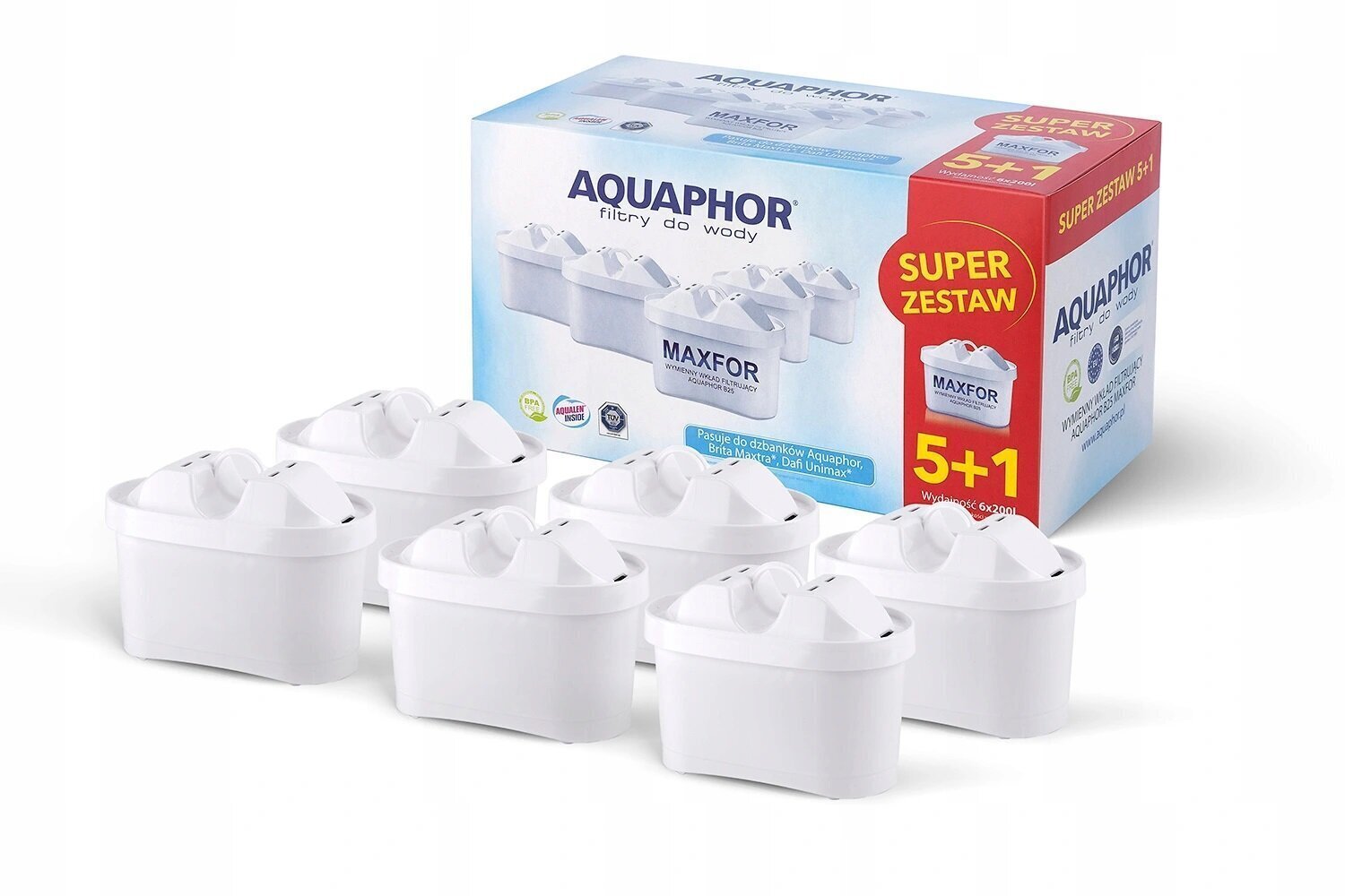 Aquaphor B25 MAXFOR 6 tk цена и информация | Filterkannud ja filtrid | kaup24.ee