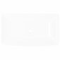 Luksuslik keraamiline kraanikauss ristkülikukujuline valge 71 x 39 cm цена и информация | Kraanikausid, valamud | kaup24.ee