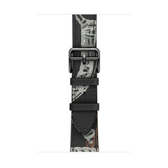 Single Tour Кожаный ремешок для Apple Watch – Black Print 38/40/41мм цена и информация | Аксессуары для смарт-часов и браслетов | kaup24.ee