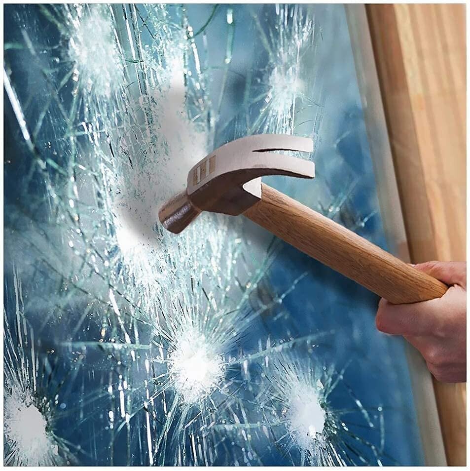 Akna turvakile, läbipaistev isekleepuv purunemisvastane, kuumuse reguleerimine ohutu aknaklaasi kaitsekleebis koju ja kontorisse, Polüetüleen aknakleebis 1 tk (50 x 250 cm) hind ja info | Seinakleebised | kaup24.ee