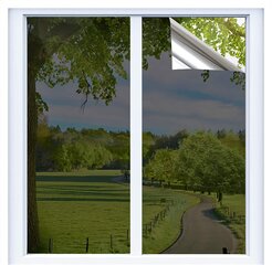 Peegeldav aknakile - privaatsus ja kuumuse reguleerimine, akna privaatsuskile, eemaldatav, läbipaistmatu, päikesekaitsega klaaskate, vinüülkleebised, UV blokeeriv kleebis, 1 tk (44 x 198 cm) hind ja info | Seinakleebised | kaup24.ee