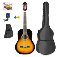 Max SoloArt классическая гитара sunburst - набор цена и информация | Max Музыкальные инструменты и аксессуары | kaup24.ee