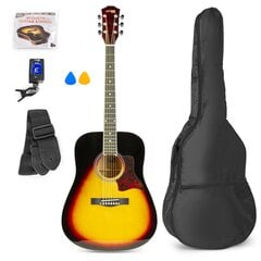 Акустическая гитара Max SoloJam "солнечные лучи" - набор цена и информация | Гитары | kaup24.ee