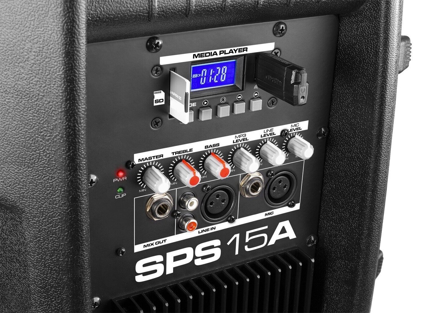 Vonyx SPS15A aktiivkõlar 15" aluse ja mikrofoniga hind ja info | Kõlarid | kaup24.ee