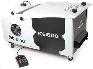 Машина низкого тумана BeamZ ICE1800 Ice Fogger DMX цена и информация | Гудки для вечеринки Clown Face (4шт.) | kaup24.ee