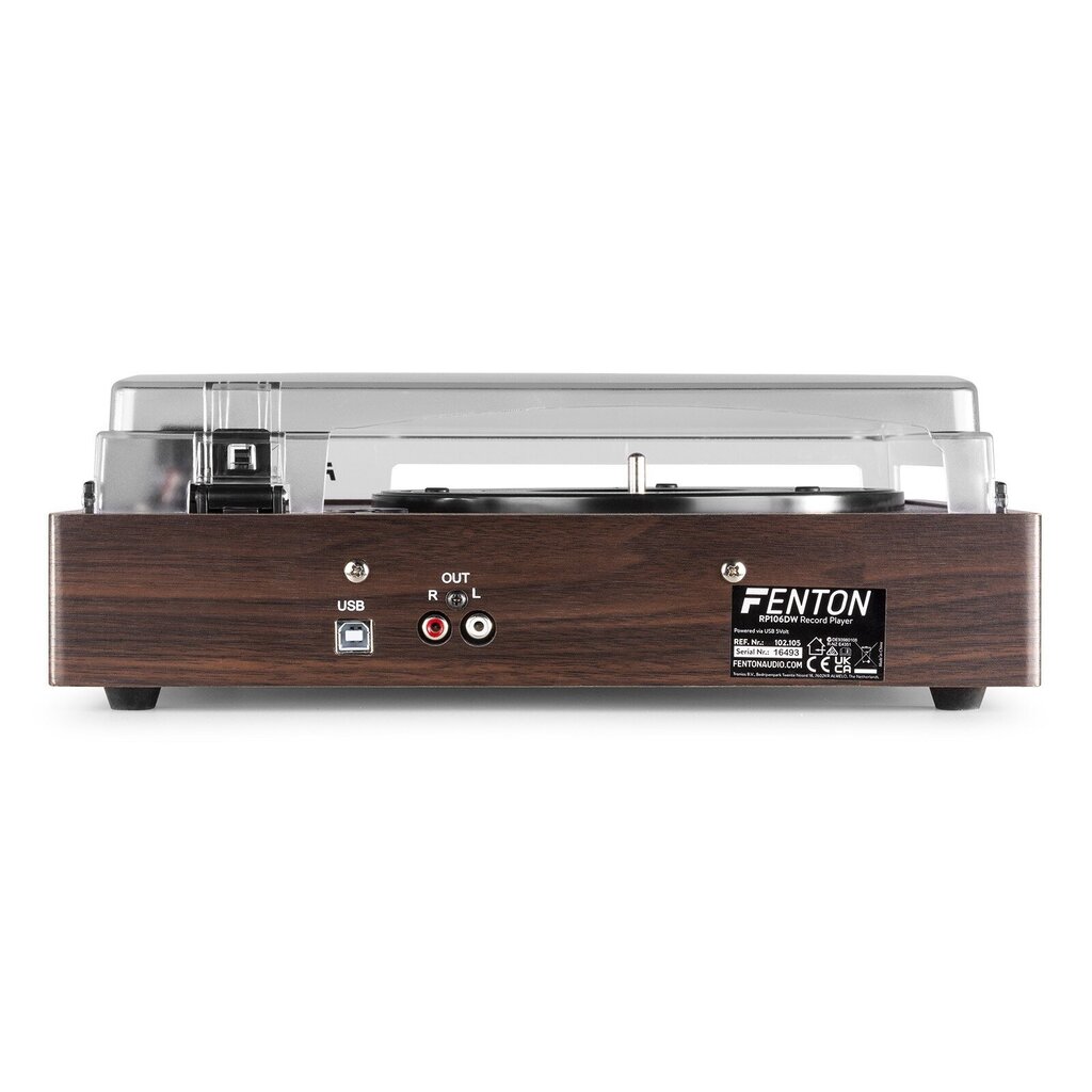 Fenton RP106DW plaadimängija tume puit hind ja info | Vinüülplaadimängijad ja grammofonid | kaup24.ee