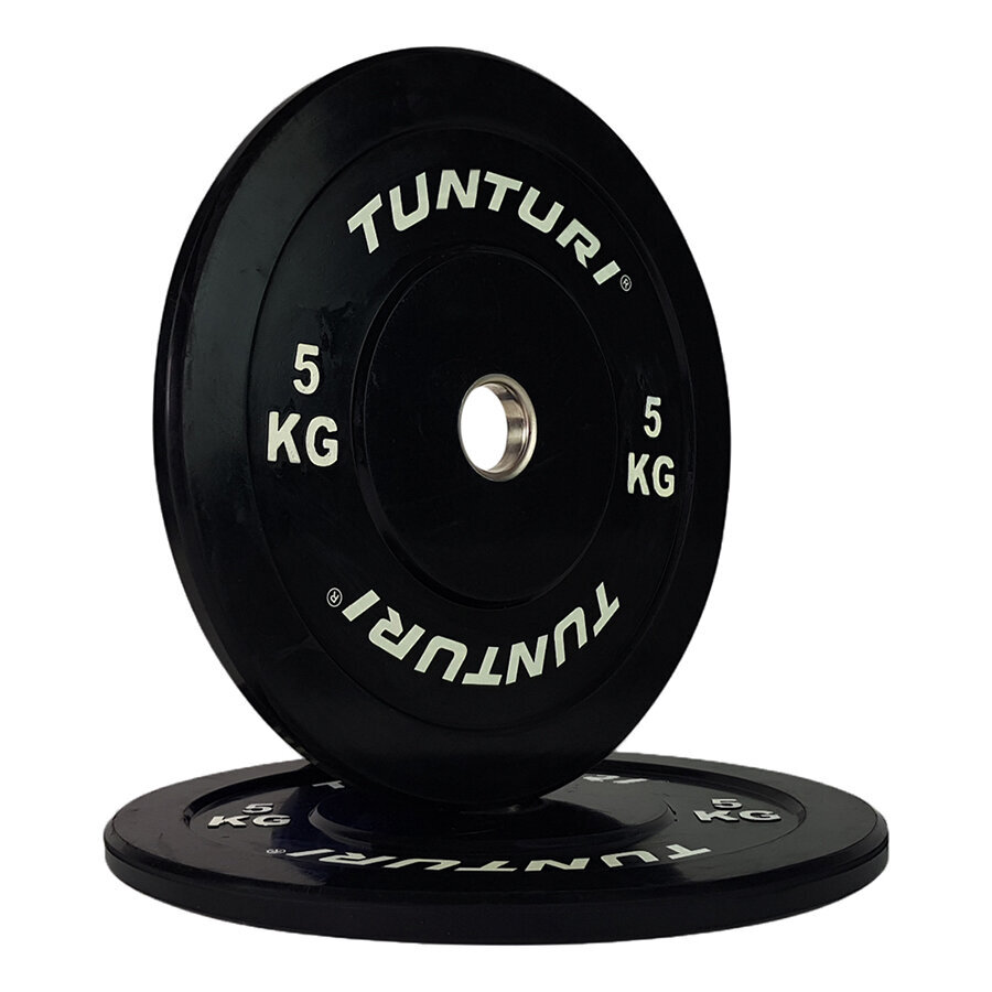 Tunturi Bumper ketas (lame) 5 kg must цена и информация | Hantlid, kangid, raskused | kaup24.ee