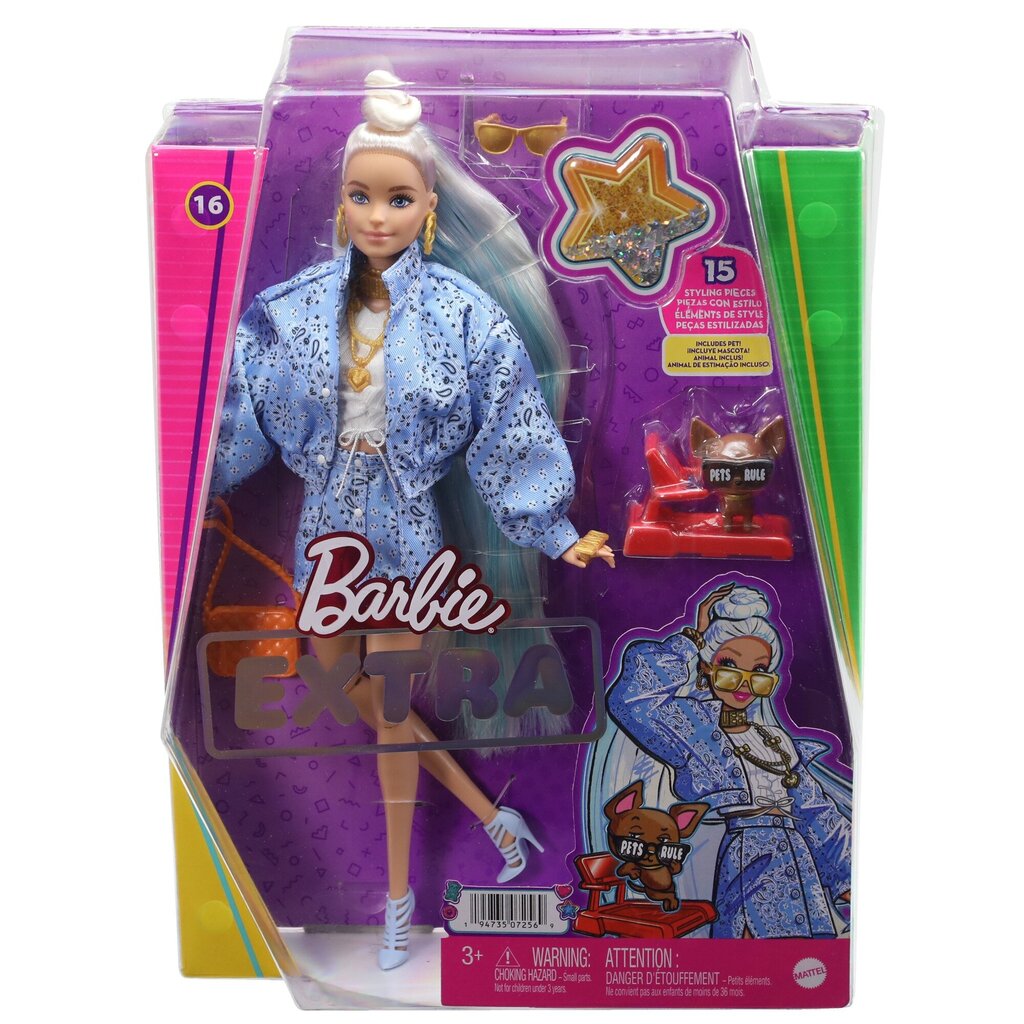 Barbie® Extra nukk blond krunniga HHN08 цена и информация | Tüdrukute mänguasjad | kaup24.ee