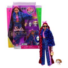 Barbie® Extra nukk sinine leopardikostüümis HHN09 hind ja info | Tüdrukute mänguasjad | kaup24.ee