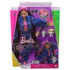 Barbie® Extra nukk sinine leopardikostüümis HHN09 hind ja info | Tüdrukute mänguasjad | kaup24.ee