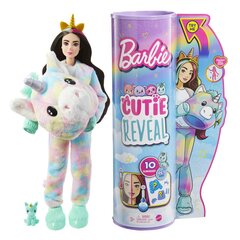 Barbie® Cutie Reveal Fantaasiaseeria nukk - Ükssarvik HJL58 hind ja info | Tüdrukute mänguasjad | kaup24.ee