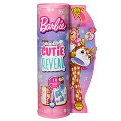 Кукла Barbie®️ Cutie Reveal Winter Sparkle Series - Deer HJL61 цена и информация | Игрушки для девочек | kaup24.ee