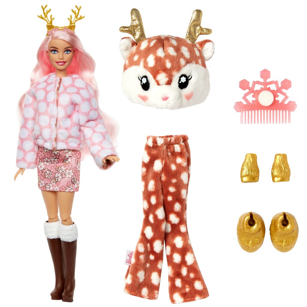 Barbie® Cutie Reveal Lumesära üllatusnukk - Hirv HJL61 цена и информация | Tüdrukute mänguasjad | kaup24.ee