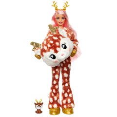 Barbie® Cutie Reveal Lumesära üllatusnukk - Hirv HJL61 hind ja info | Tüdrukute mänguasjad | kaup24.ee