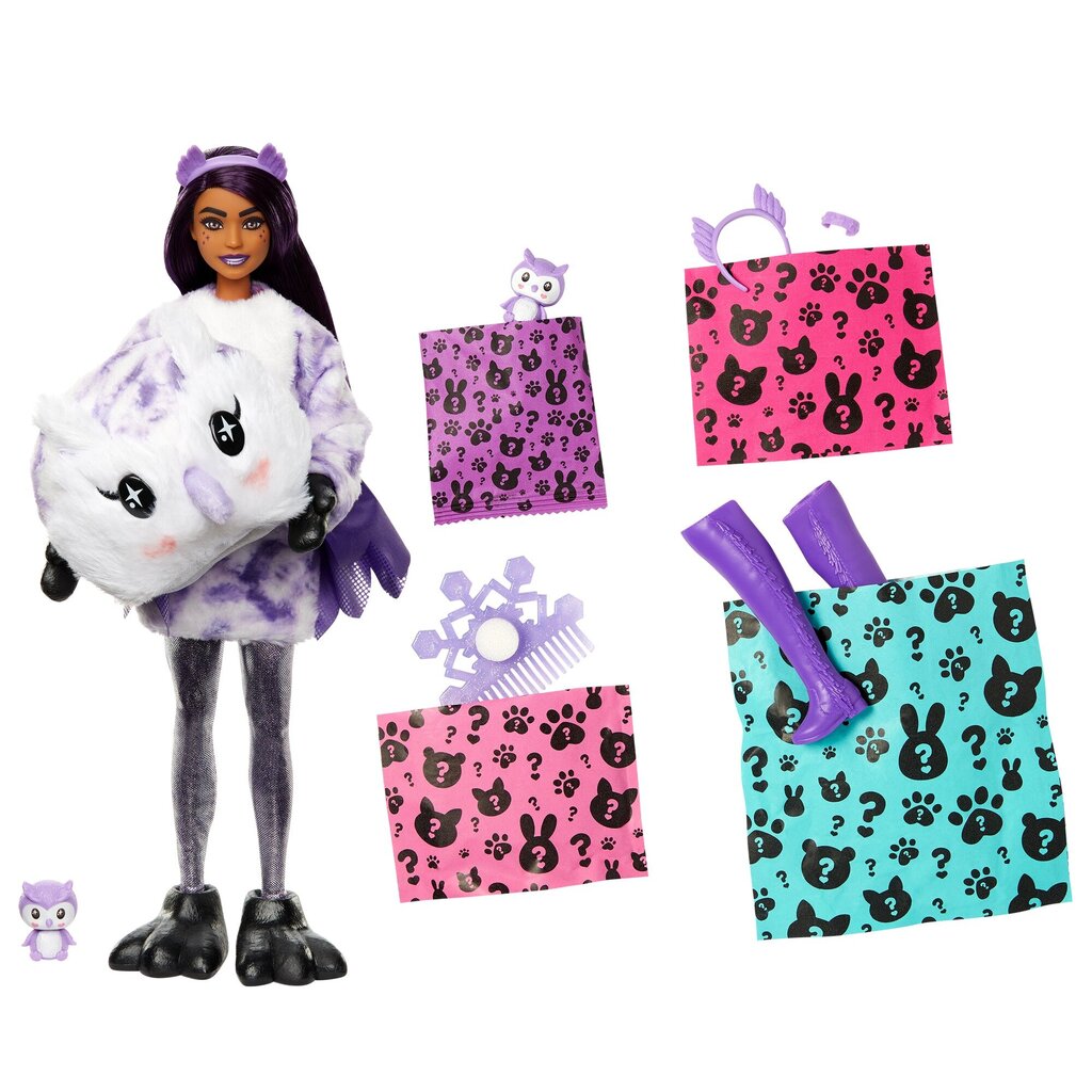 Barbie® Cutie Reveal Lumesära üllatusnukk - Öökull HJL62 hind ja info | Tüdrukute mänguasjad | kaup24.ee