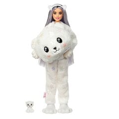 Barbie® Cutie Reveal Lumesära üllatusnukk - Jääkaru HJL64 hind ja info | Tüdrukute mänguasjad | kaup24.ee