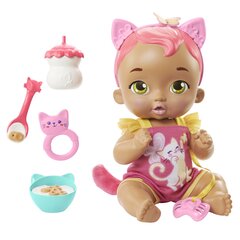 Кукла My Garden Baby Snack & Snuggle Kitten Baby 12'' - Tanned Skin HHP29 цена и информация | Игрушки для девочек | kaup24.ee