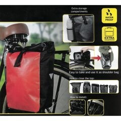 Jalgratta pagasikott - Dunlop, punane цена и информация | Сумки, держатели для телефонов | kaup24.ee