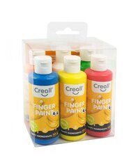 Creall Fingerpaint näpuvärvide komplekt 6x80ml цена и информация | Принадлежности для рисования, лепки | kaup24.ee