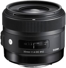 Sigma 30mm F1.4 Art DC HSM Lens for Canon цена и информация | Объективы | kaup24.ee
